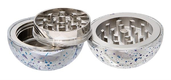 1 CNC Aluminium Grinder/Polinator 53mm 3-teilig, "Bowl"